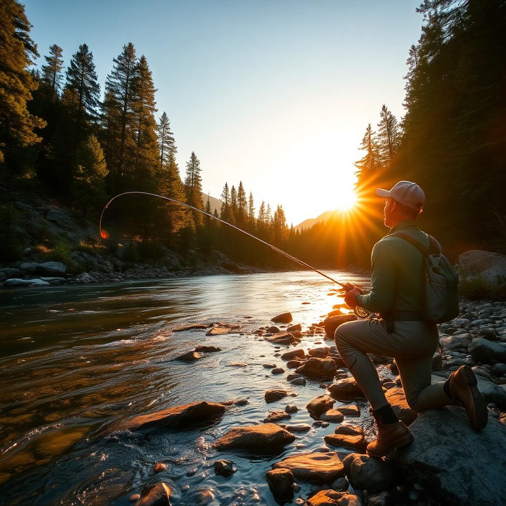 Cold moving water on a fly-fishing river